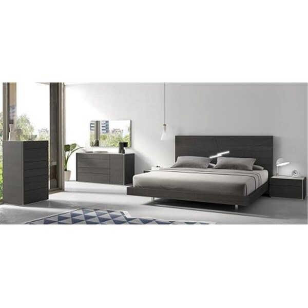 J&M Furniture J & M Furniture 1786722-NSL Faro Left Facing Night Stand - Wenge & Light Grey Accents 1786722-NSL - main